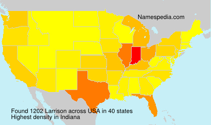 Surname Larrison in USA Surname Larrison in USA