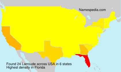 Surname Larroude in USA Surname Larroude in USA