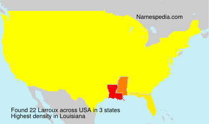 Surname Larroux in USA Surname Larroux in USA
