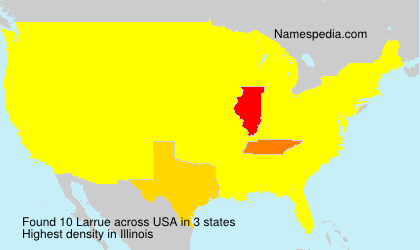 Surname Larrue in USA Surname Larrue in USA