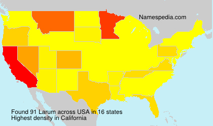 Surname Larum in USA Surname Larum in USA