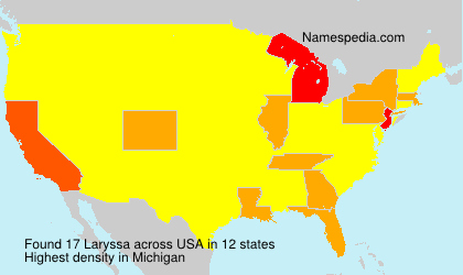 Surname Laryssa in USA Surname Laryssa in USA