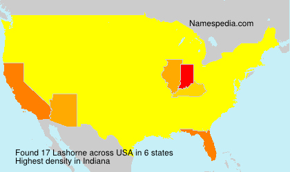 Surname Lashorne in USA