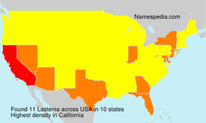 Surname Lastenia in USA Surname Lastenia in USA