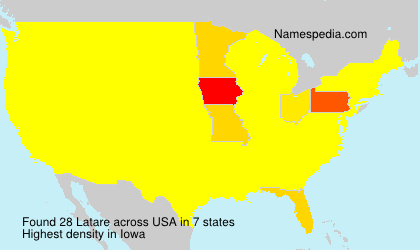 Surname Latare in USA Surname Latare in USA