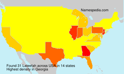 Surname Lateefah in USA Surname Lateefah in USA