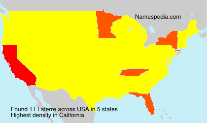 Surname Laterre in USA Surname Laterre in USA