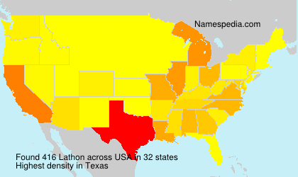 Surname Lathon in USA Surname Lathon in USA