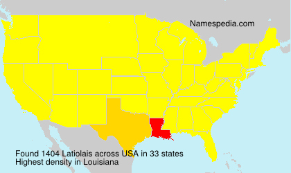 Surname Latiolais in USA