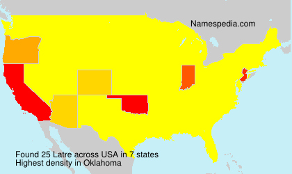 Surname Latre in USA