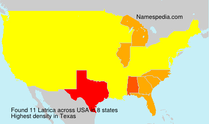 Surname Latrica in USA Surname Latrica in USA