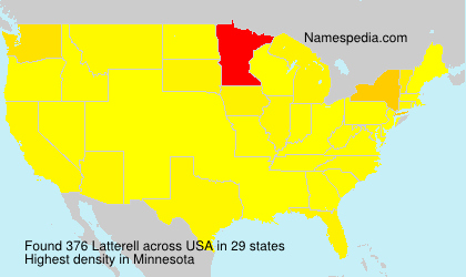 Surname Latterell in USA