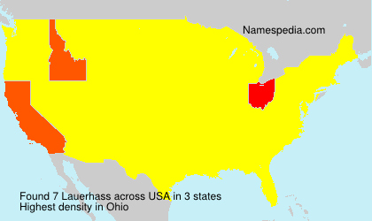 Surname Lauerhass in USA Surname Lauerhass in USA