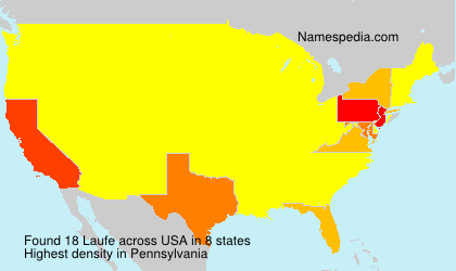 Surname Laufe in USA