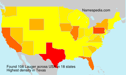 Surname Lauger in USA Surname Lauger in USA