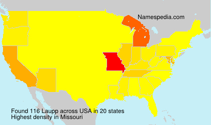 Surname Laupp in USA Surname Laupp in USA