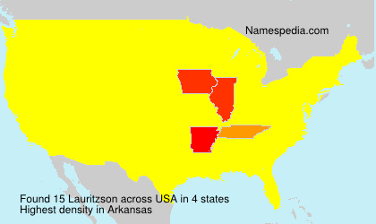 Surname Lauritzson in USA