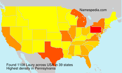 Surname Laury in USA