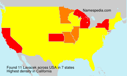Surname Lavacek in USA Surname Lavacek in USA