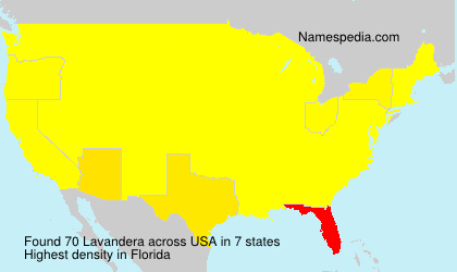 Surname Lavandera in USA Surname Lavandera in USA