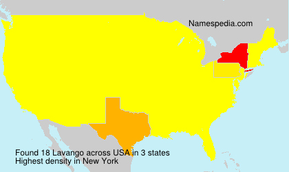 Surname Lavango in USA Surname Lavango in USA