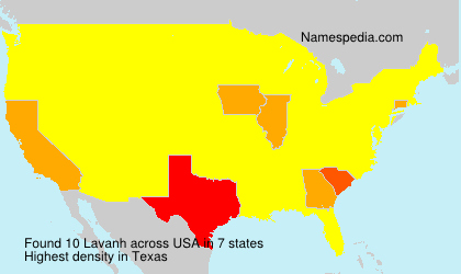 Surname Lavanh in USA Surname Lavanh in USA