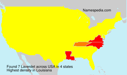 Surname Laverdet in USA Surname Laverdet in USA