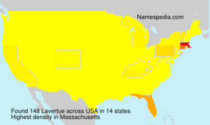 Surname Lavertue in USA Surname Lavertue in USA