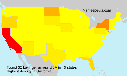 Surname Lavinger in USA Surname Lavinger in USA