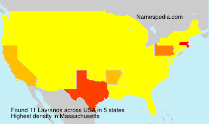 Surname Lavranos in USA Surname Lavranos in USA