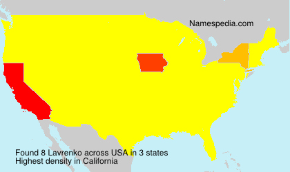 Surname Lavrenko in USA Surname Lavrenko in USA