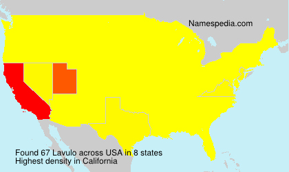 Surname Lavulo in USA Surname Lavulo in USA