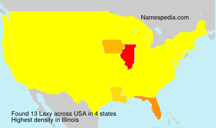 Surname Laxy in USA