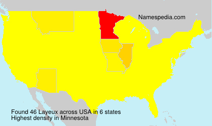 Surname Layeux in USA Surname Layeux in USA
