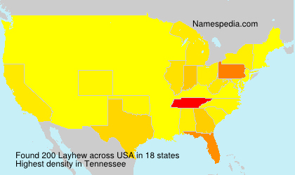 Surname Layhew in USA Surname Layhew in USA