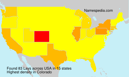Surname Lays in USA Surname Lays in USA