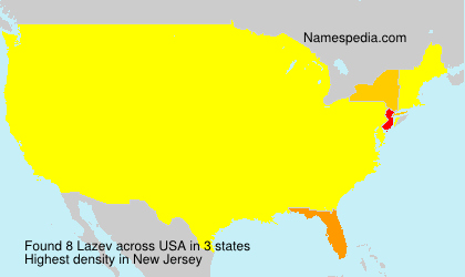 Surname Lazev in USA Surname Lazev in USA