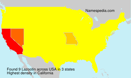 Surname Lazootin in USA Surname Lazootin in USA