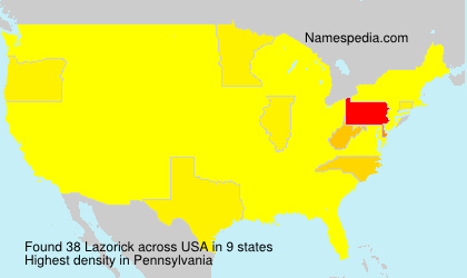 Surname Lazorick in USA Surname Lazorick in USA