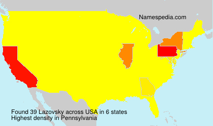Surname Lazovsky in USA Surname Lazovsky in USA