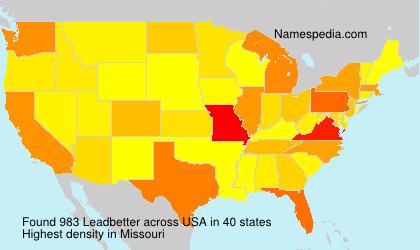 Surname Leadbetter in USA Surname Leadbetter in USA