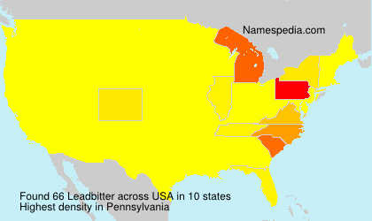 Surname Leadbitter in USA Surname Leadbitter in USA