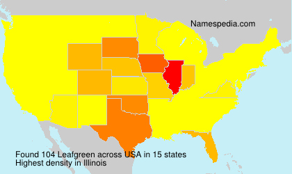 Surname Leafgreen in USA