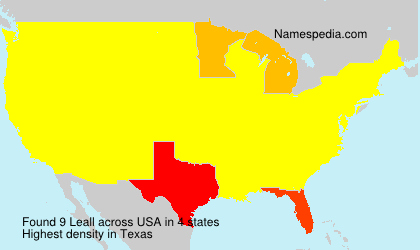 Surname Leall in USA Surname Leall in USA