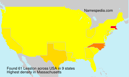 Surname Leaston in USA Surname Leaston in USA