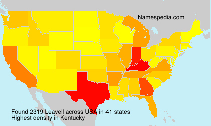 Surname Leavell in USA Surname Leavell in USA