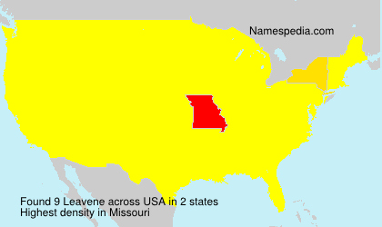 Surname Leavene in USA