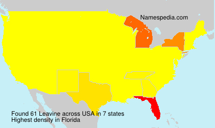 Surname Leavine in USA Surname Leavine in USA