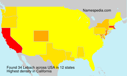 Surname Lebach in USA Surname Lebach in USA