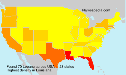 Surname Lebanc in USA Surname Lebanc in USA
